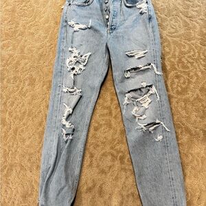 Agolde 90’s mid rise distressed jeans size 24